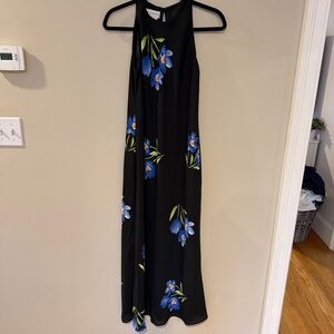 Maggy London Black Floral Maxi Dress